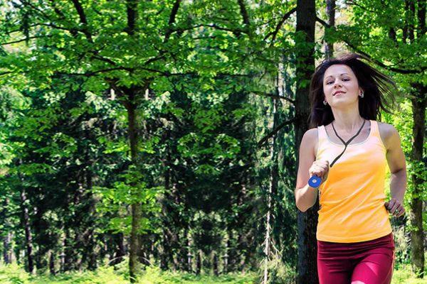 Sportlerin beim Joggen